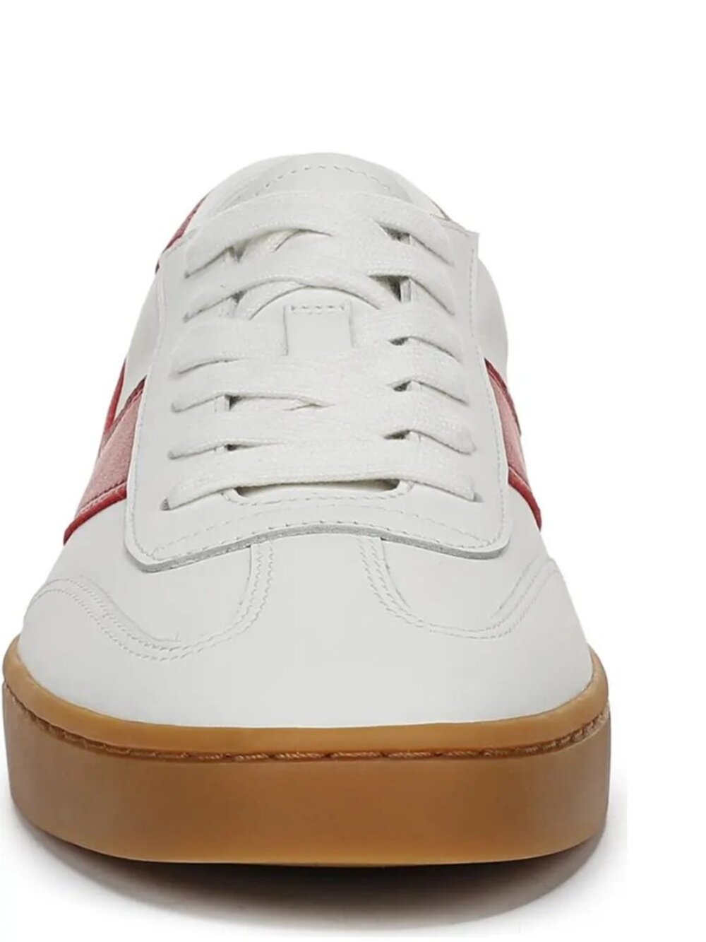 Vince Korrin Leather Sneakers- White/ Red- Women's Size 8- New in Box - Picture 5 of 16
